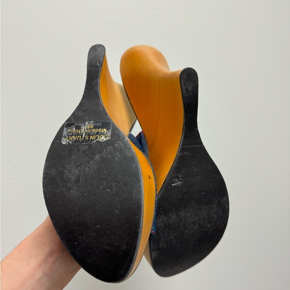 Y2K Colin Stuart denim wedges - Picture 4 of 4